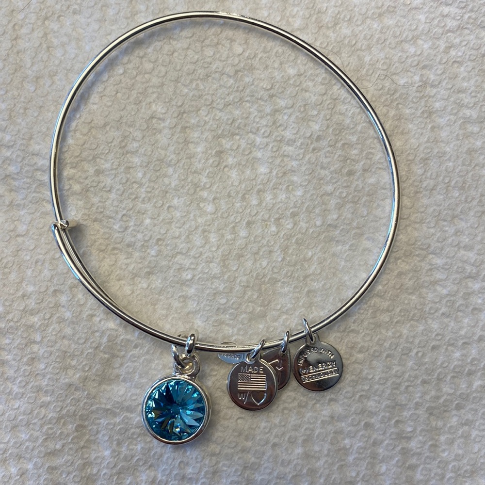 Alex and Ani Aquamarine Bracelet